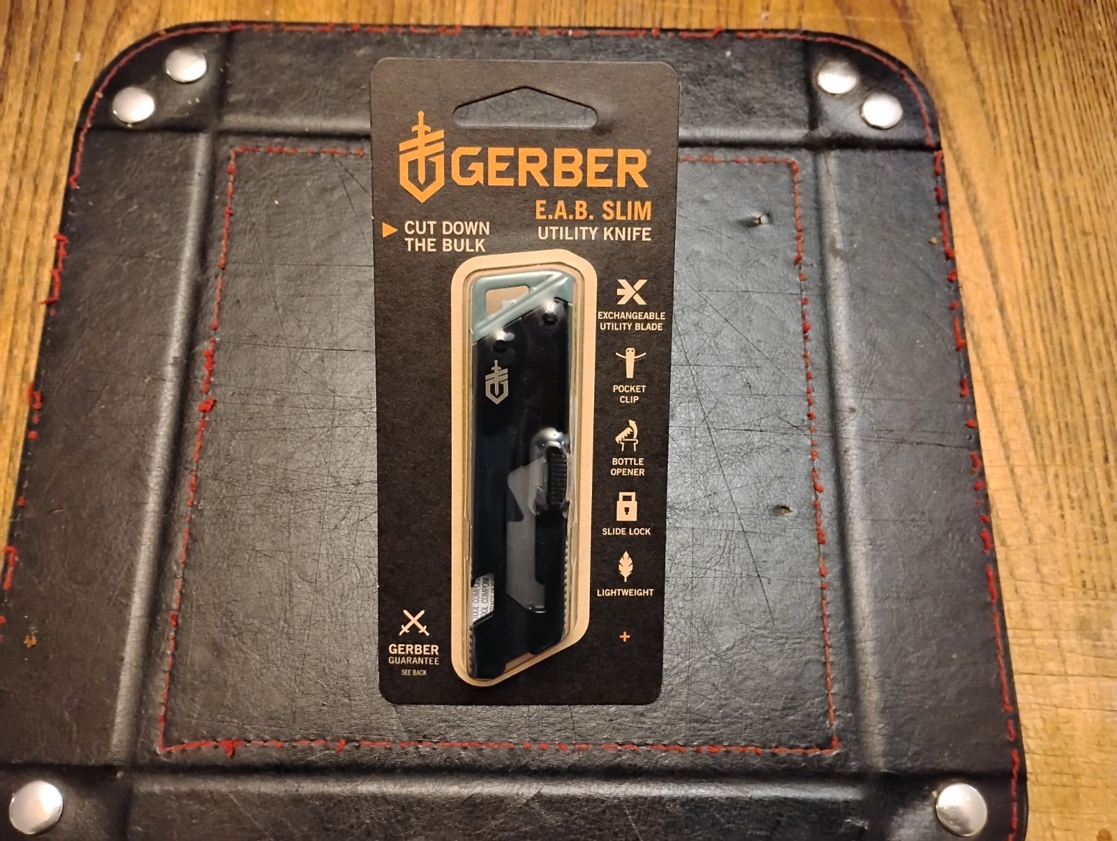 GERBER Gear EAB Slim Compact Utility Knife Pocket Clip Slide Lock 1.4 OZ