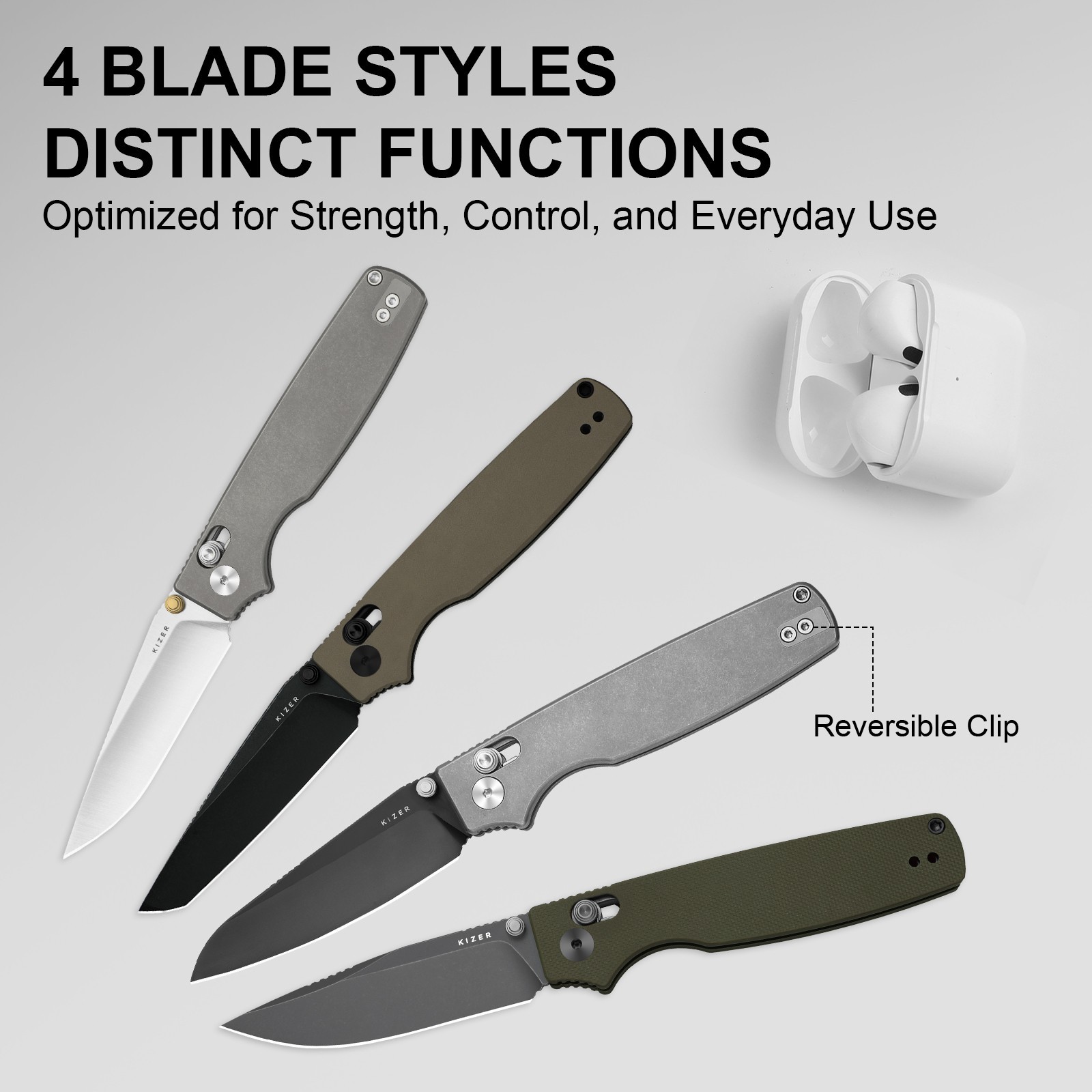 Kizer Original 2 Folding Pocket Knife S45VN Blade Titanium Handle Ki3605.2SA1