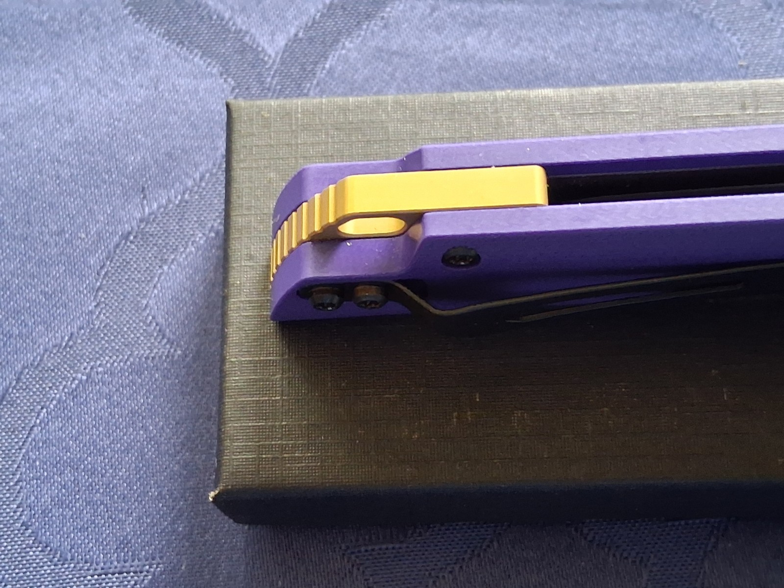 *NEW*🔥 NORTH MOUNTAIN BLADE- Chop 2 Knife w/Black D2 Blade & Purple G10 Handle