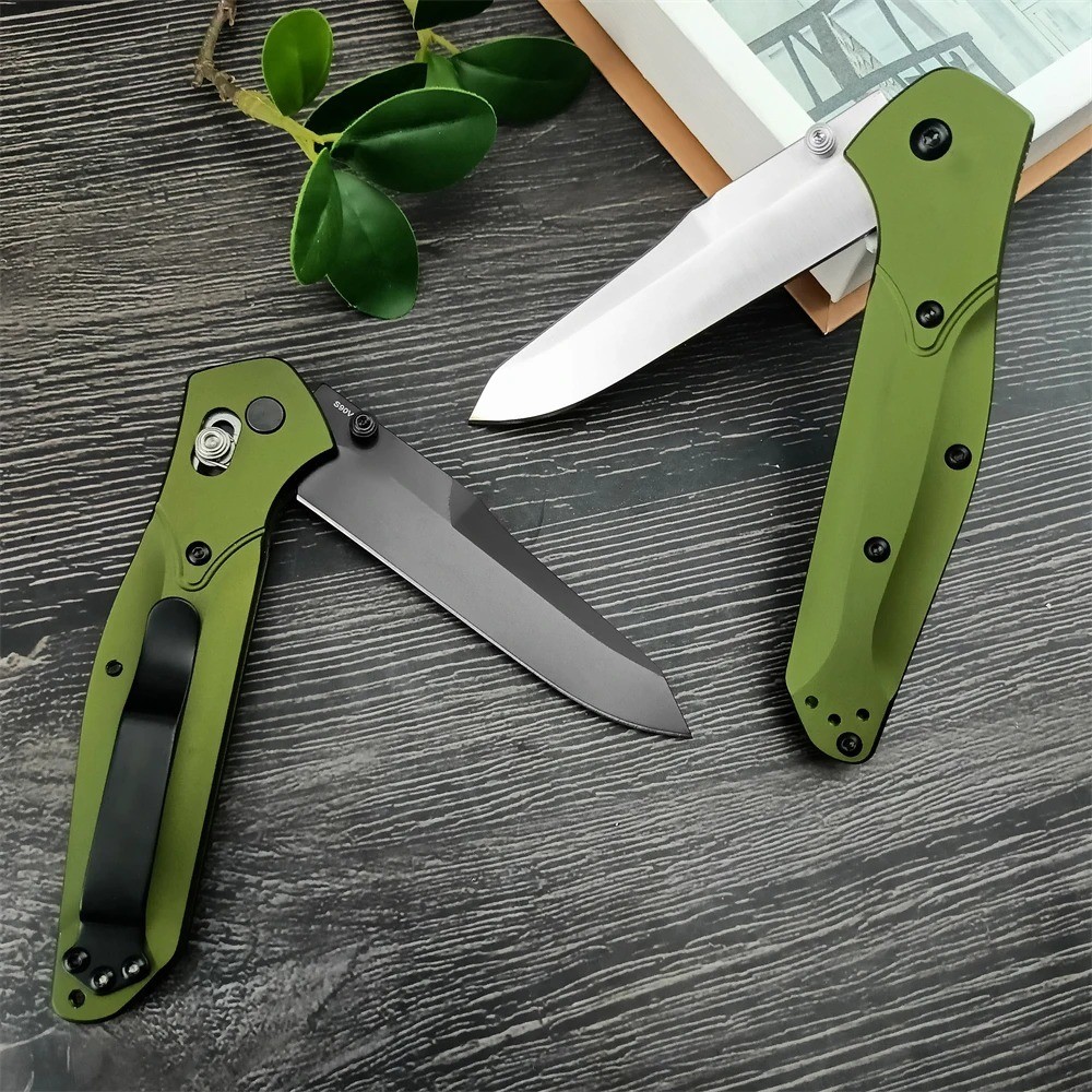 9400 Folding Pocket Knife D2 Steel Blade Aluminum Handle EDC Survival Camping
