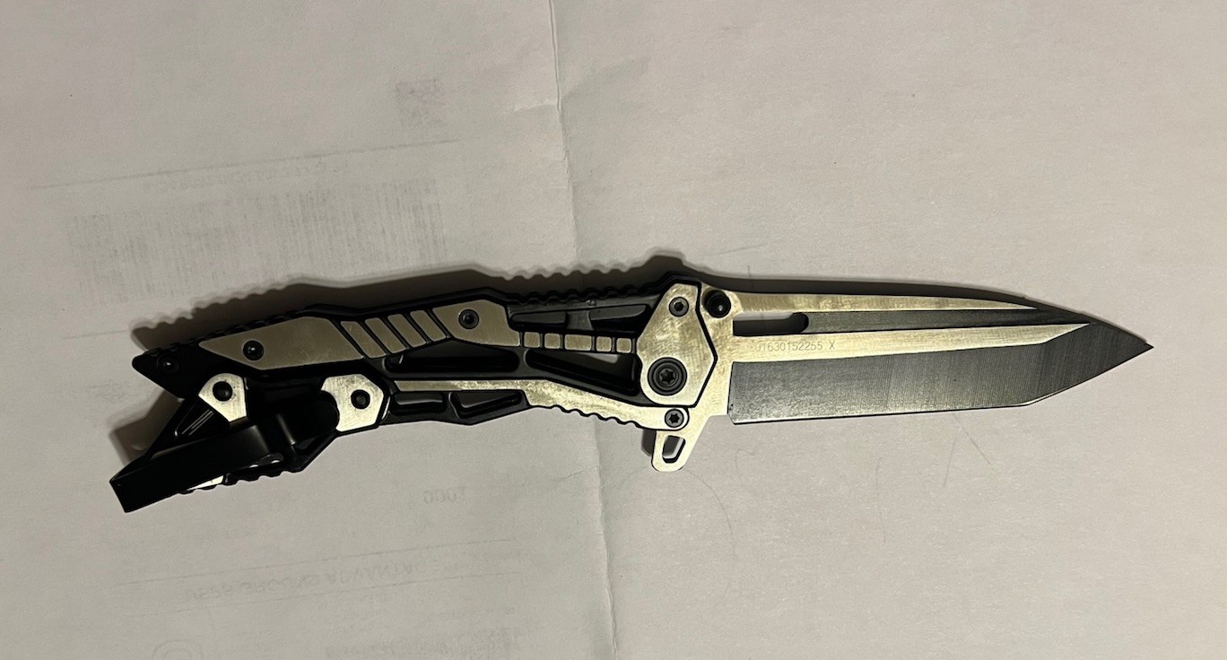 JinJunLang JL16011L Tanto Folding Knife 440C Steel Tactical Pocket EDC