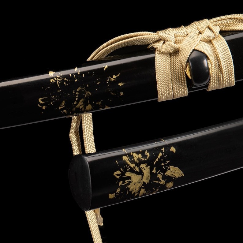 Handmade Golden Dragon Katana Full Tang High Carbon Steel Best For Xmas Gift
