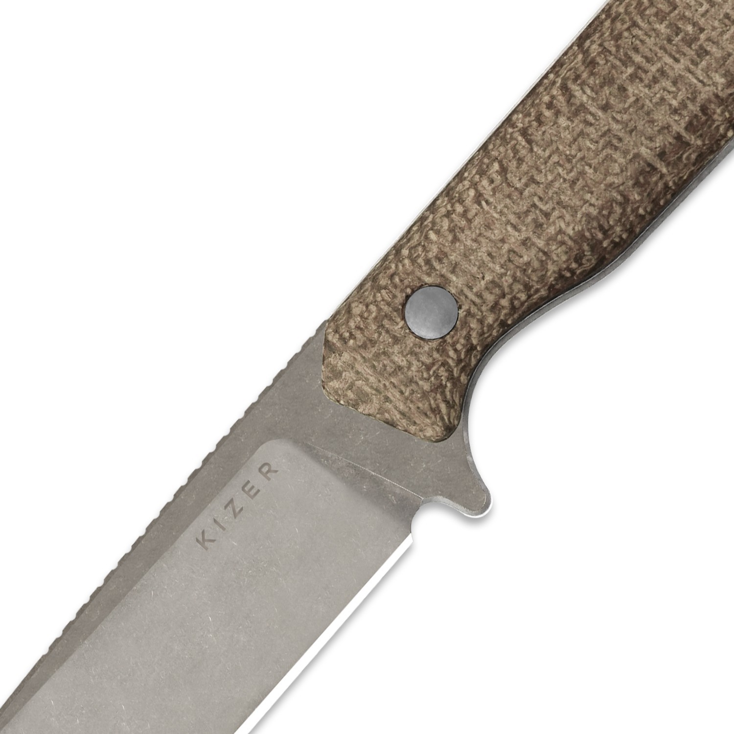 Kizer Begleiter Fix Fixed Knife 3V Blade Micarta Handle With Sheath 1045MD1
