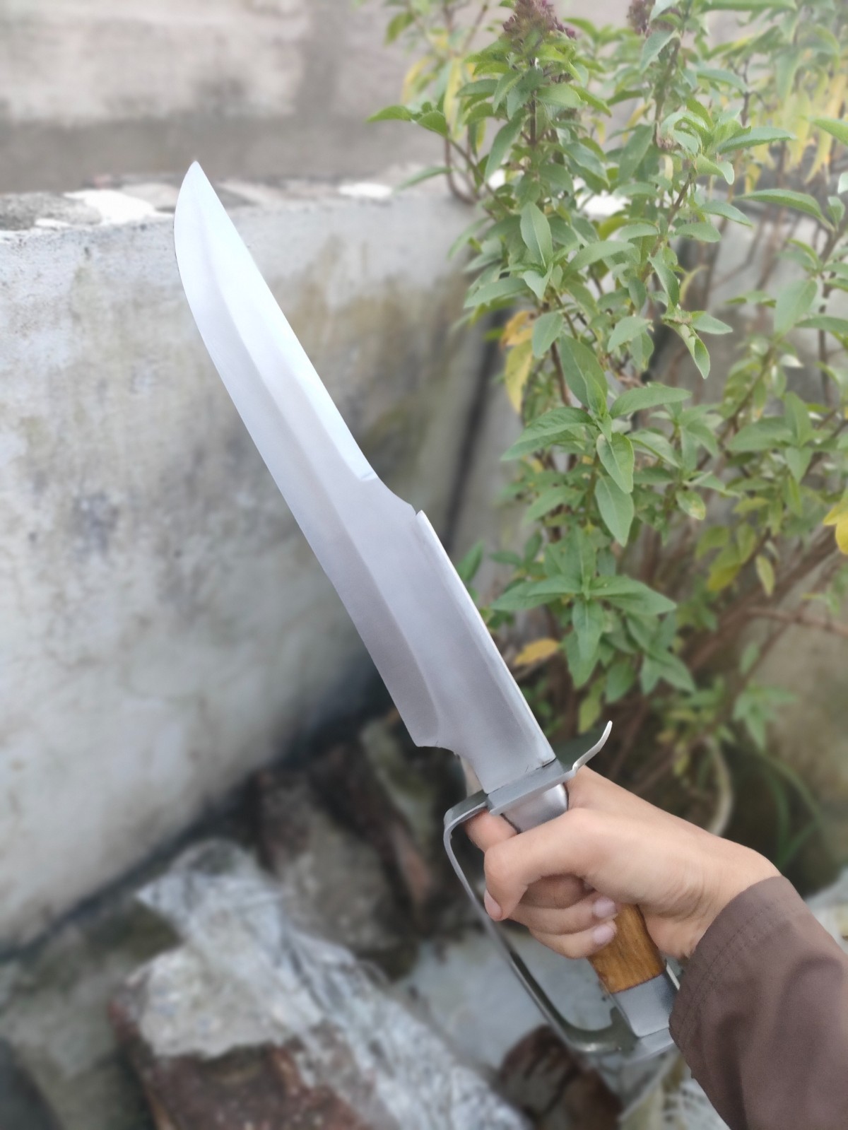HANDMADE 18» D2 STEEL HAND FORGED HUNTING SURVIVAL KNIFE + FREE USA DUTY PAID