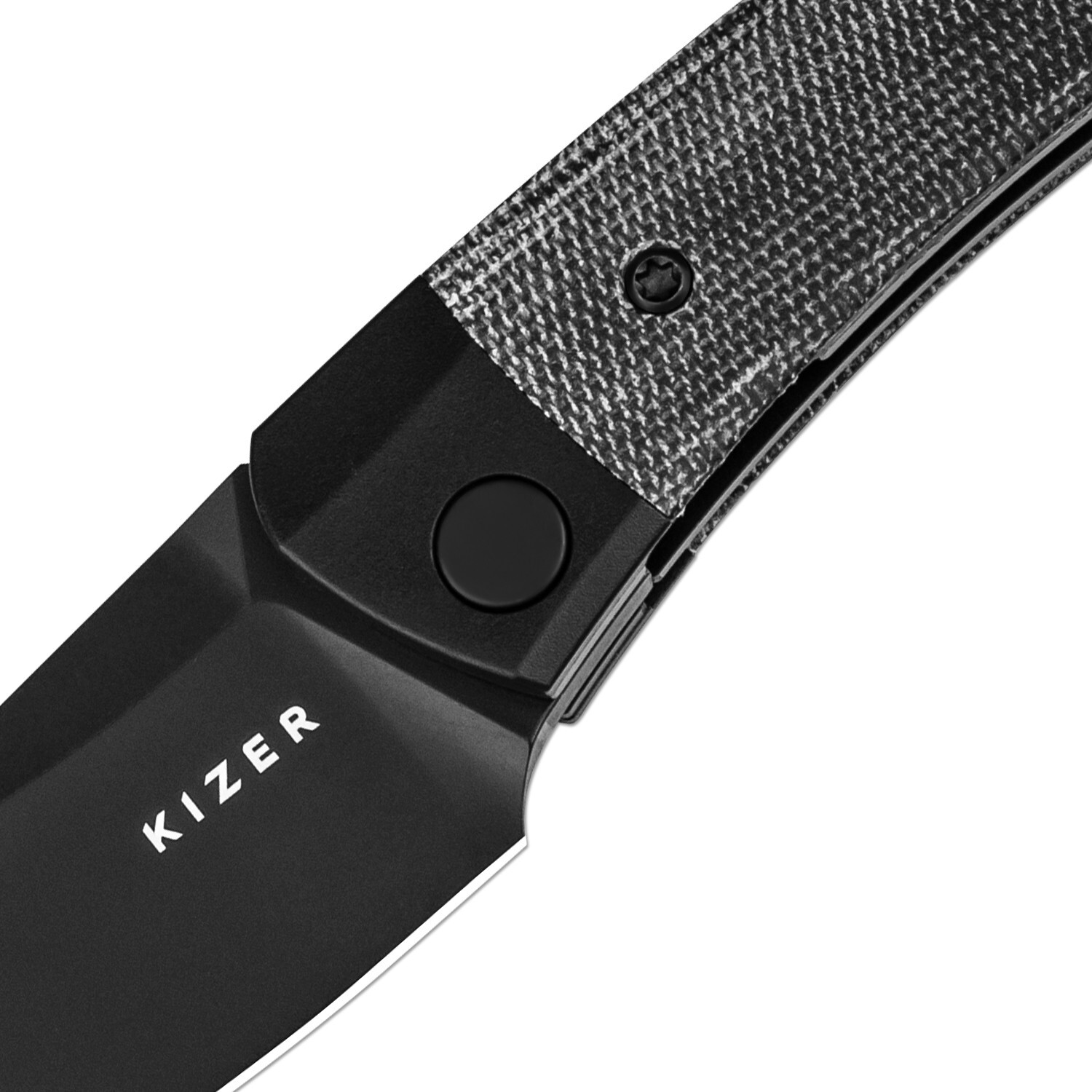 Kizer Mini Momo Drop Point Folding Knife 154CM Blade Aluminum+Micarta Handle