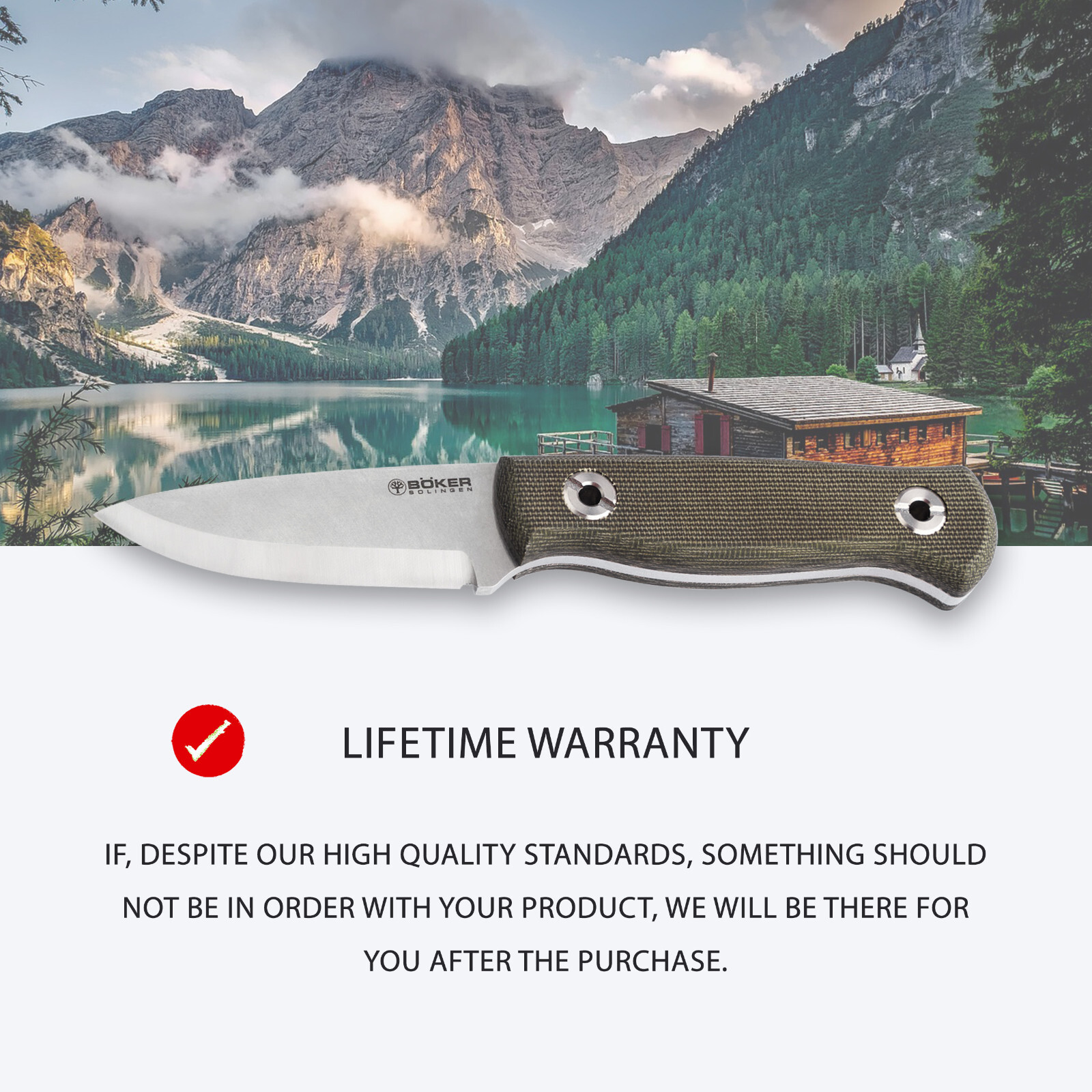 Boker Vigtig vs. Wild Fixed Knife 3.35″ MagnaCut Blade Micarta Handle ✔️ 121509