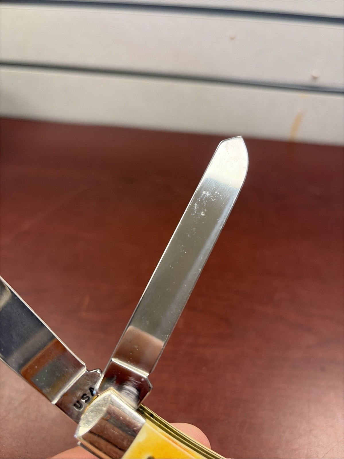 Case XX 5254 SS Trapper Knife With Stag Handle. Year 2000. Used Lightly.