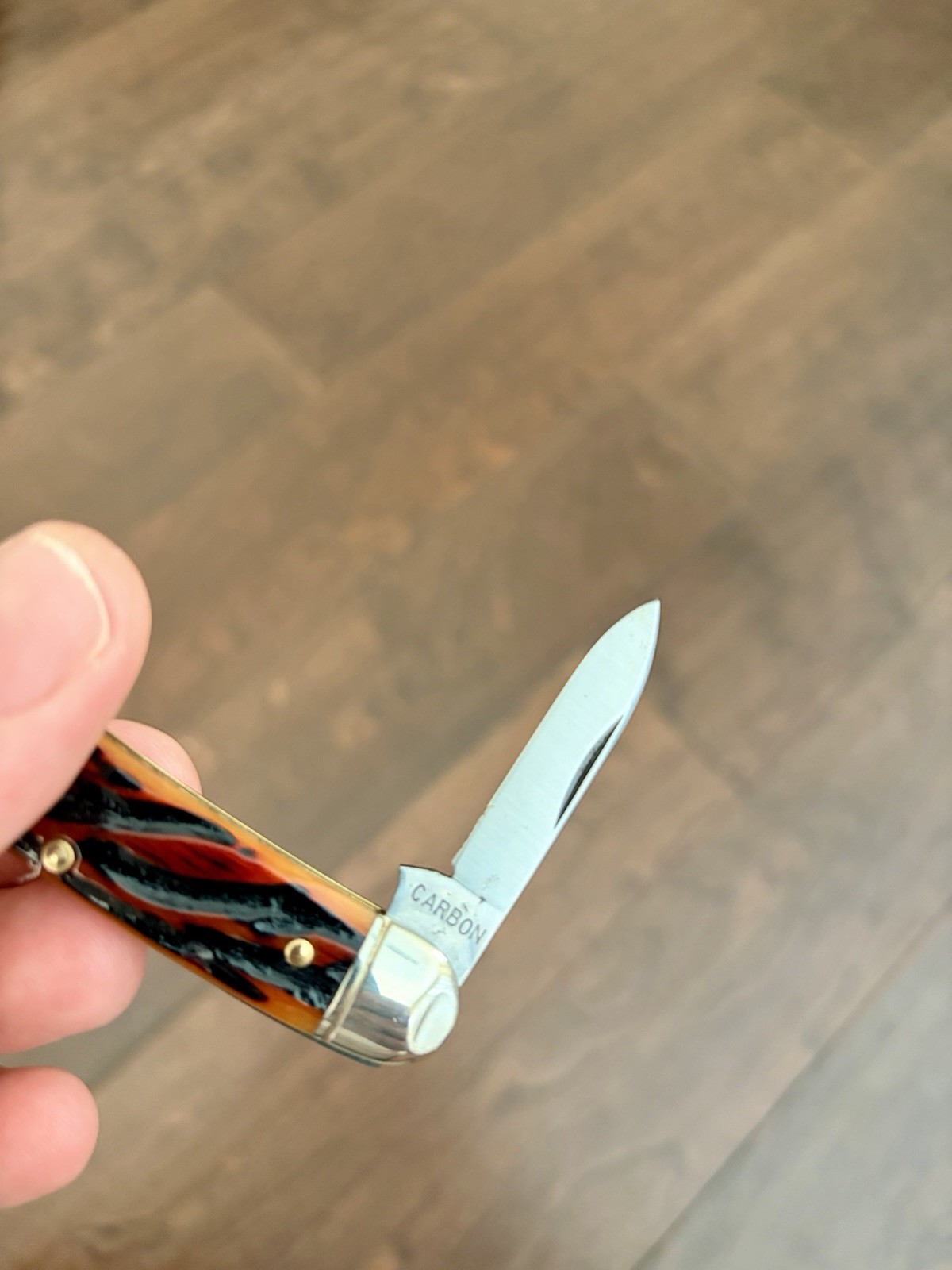 Great Eastern Cutlery 66 Amber Worm Groove India Bone Satin GEC 661225 Knife