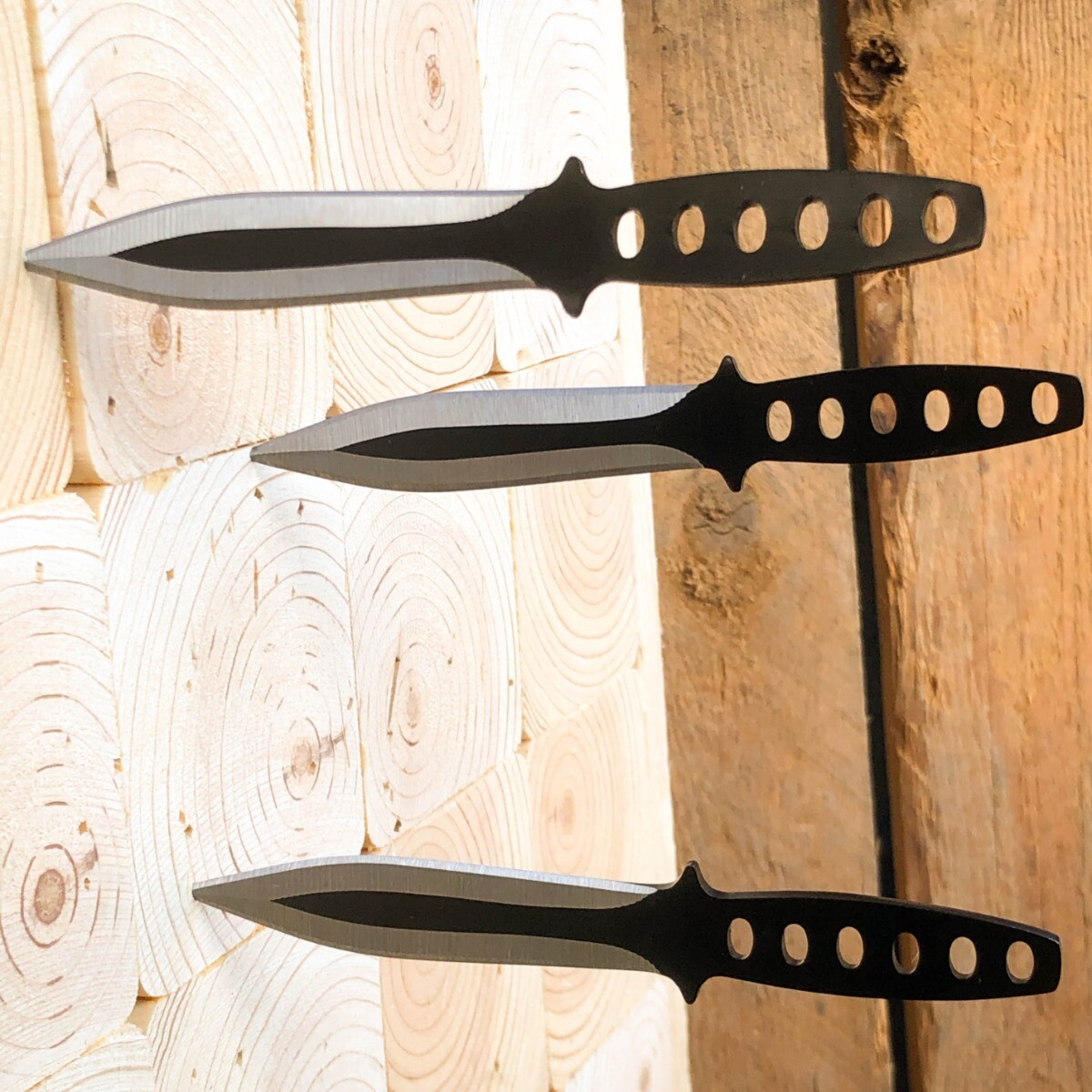 12PC Tactical Throwing Knife Fixed Blade Kunai Outdoor Martial Arts Knives Set