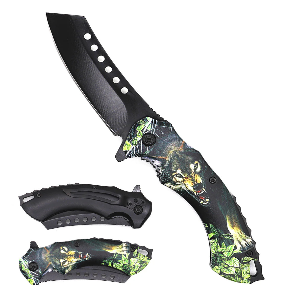KS 30175-WF1 4.75″ Eagle Butcher Blade Outdoor Camping Tool Multifunctional Frui