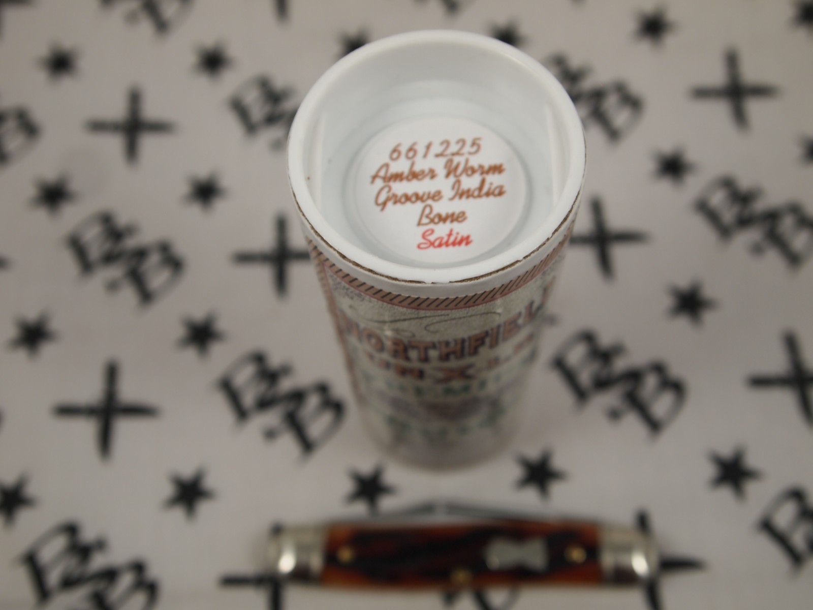 GEC Northfield UN-X-LD 661225 «Lil Cowboy» Amber Worm Groove India Bone, Satin