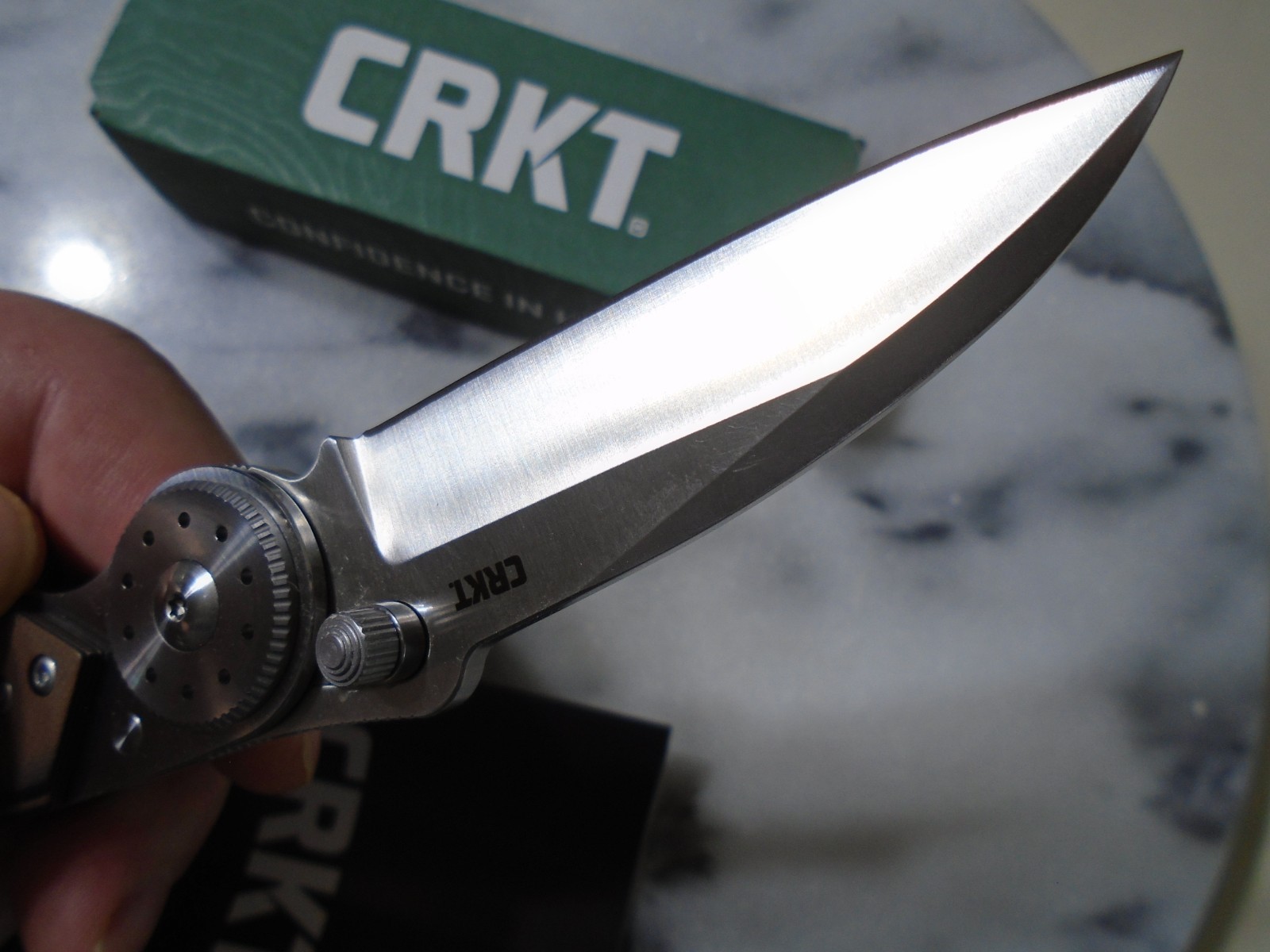 CRKT Walker Lock Pocket Knife 4200 14C28N Blade Steel G10 Sheepfoot Folder New