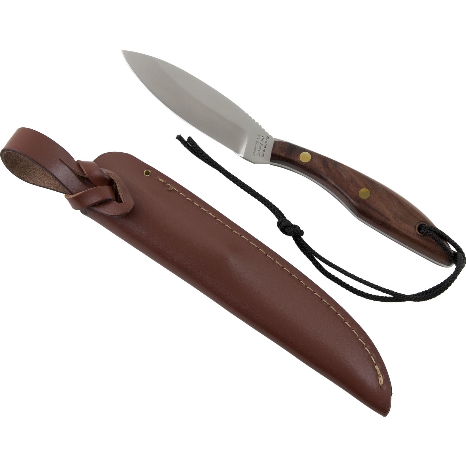 Grohmann D.H. Russell Original Canadian Belt Knife GR1 Rosewood Sheath