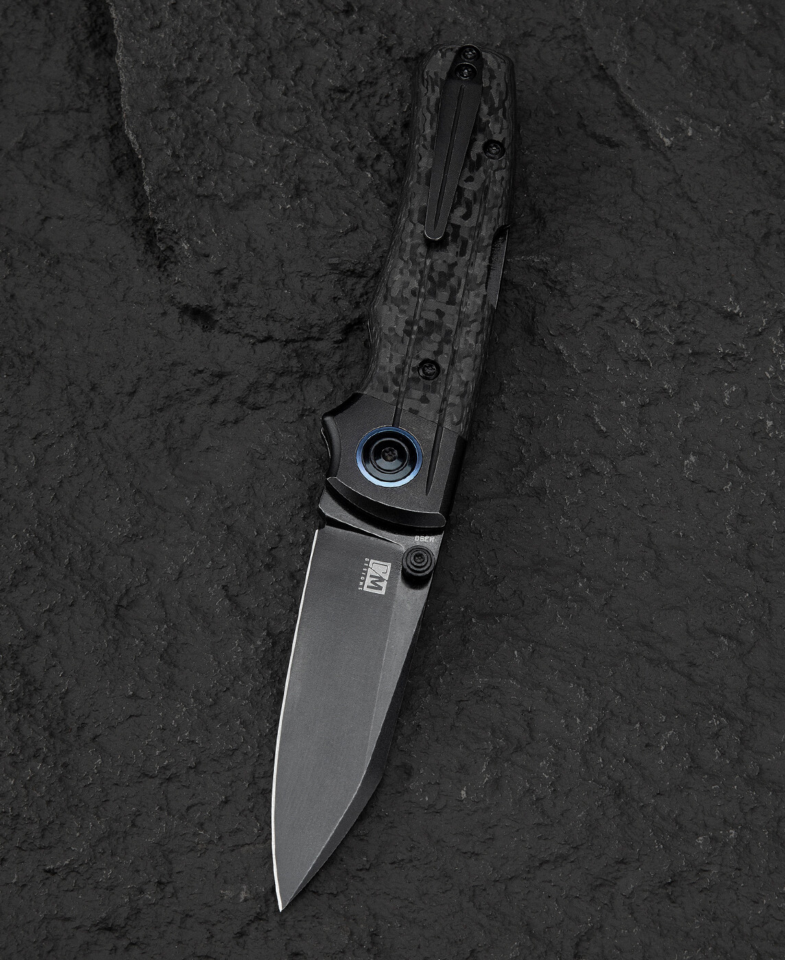 Bestech Knives Tonic Folding Knife 2.88″ M390 Steel Blade Titanium/Carbon Fiber