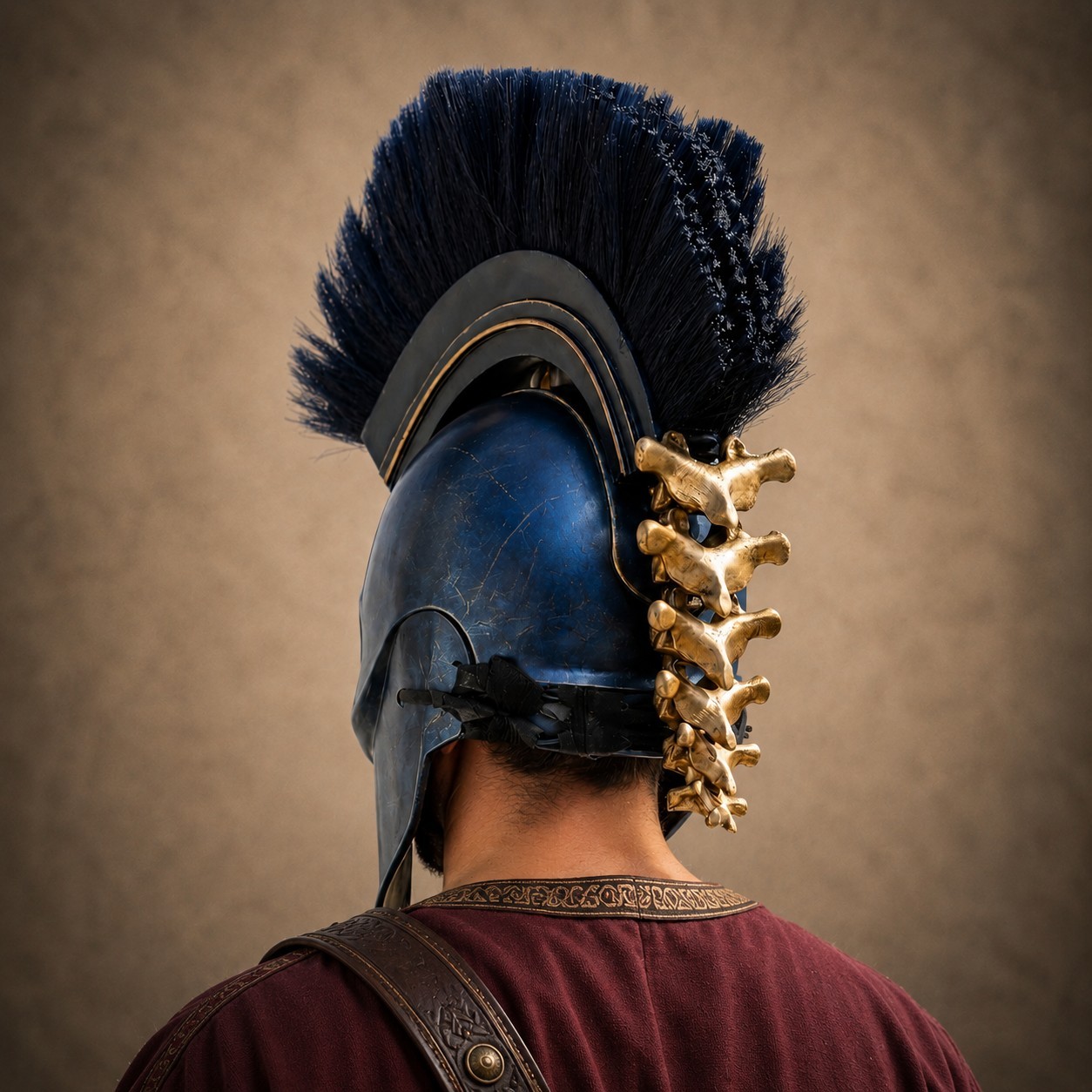Agamemnon Helmet with Crest – Greek Warrior Replica Armor