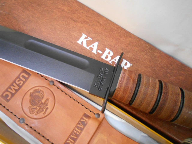 KA-BAR 1217 USMC Knife Carbon Steel USA Made