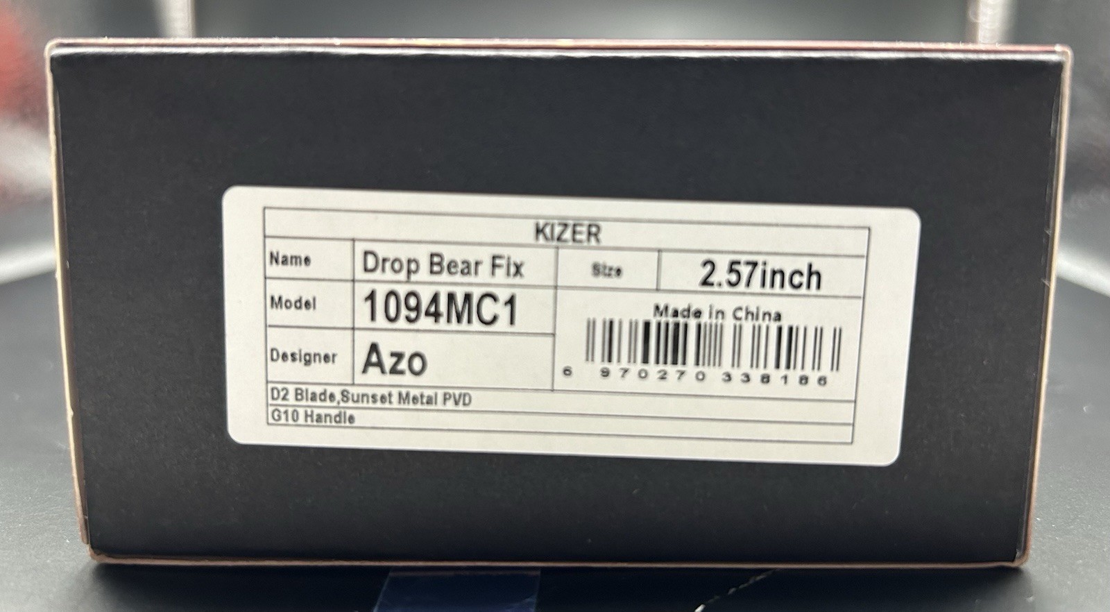 Kizer Christmas 2025 Drop Bear Fixed Blade Limited Edition 1094MC1 – G10 / D2