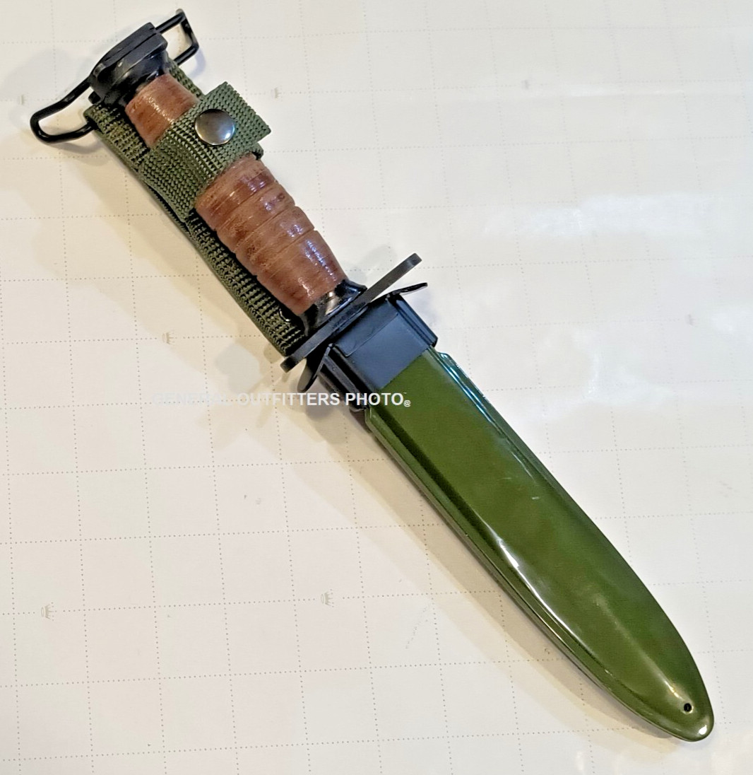 Vintage Knife OKC3S Genuine Issue Bayonet Marine Corps USMC & Scabbard Made USA