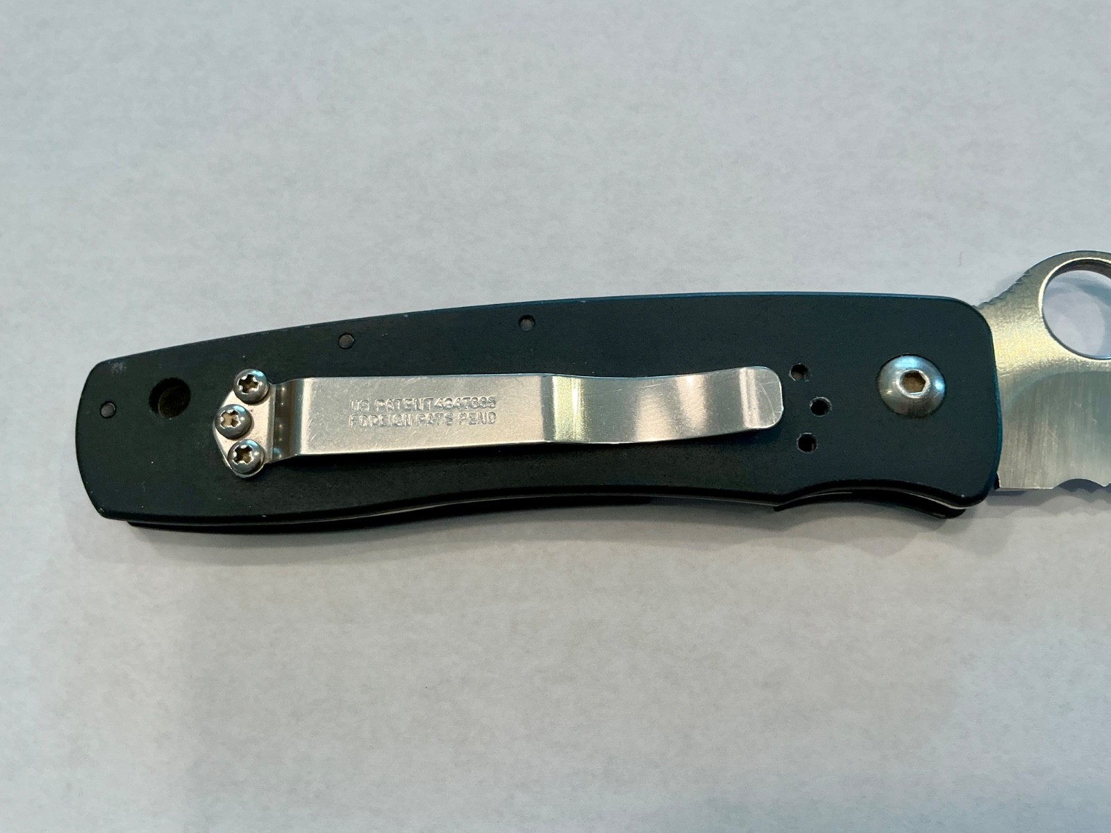 Vintage Spyderco C15PS Robert Terzuola ats34 – 1ST gen Aluminum-s/n 1045