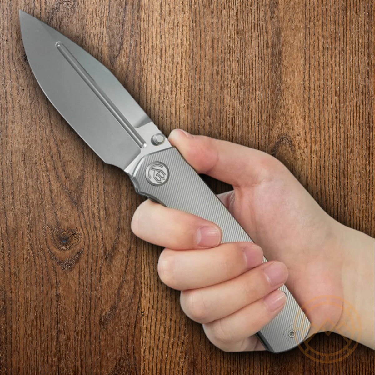 KB Knives Albatross Folding Knife 3.75″ Bohler M390 Steel Blade Titanium Handle