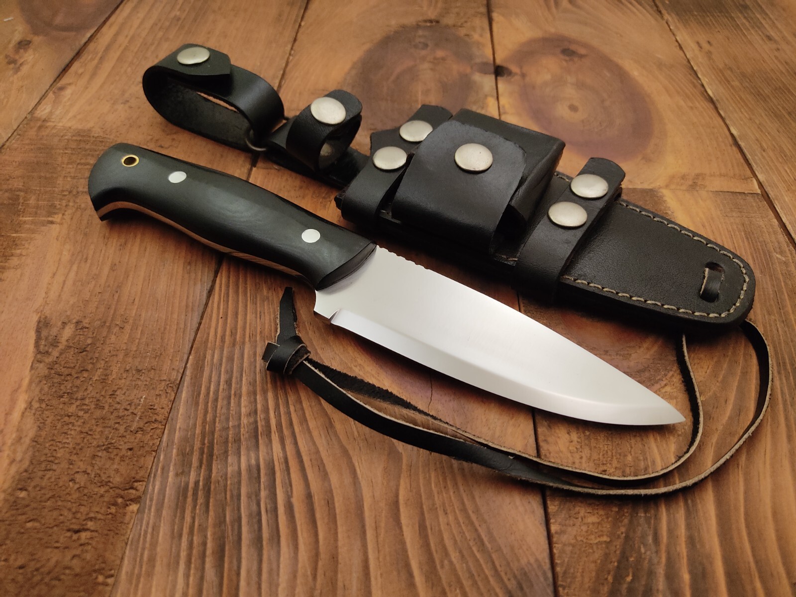 Custom Handmade 1095 High Carbon Steel Knife Scandi Grind Bushcraft Hunting Knif