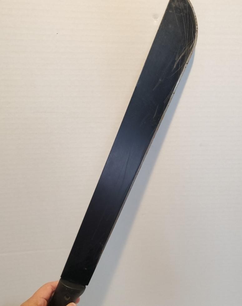 18″ Military Style Machete with OD Green Canvas Sheath Ontario OKC Style 1-18