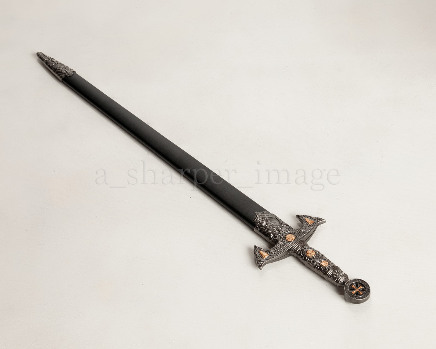 Medieval Templar Knight Crusader 30″ Sword with Scabbard Renaissance Cosplay