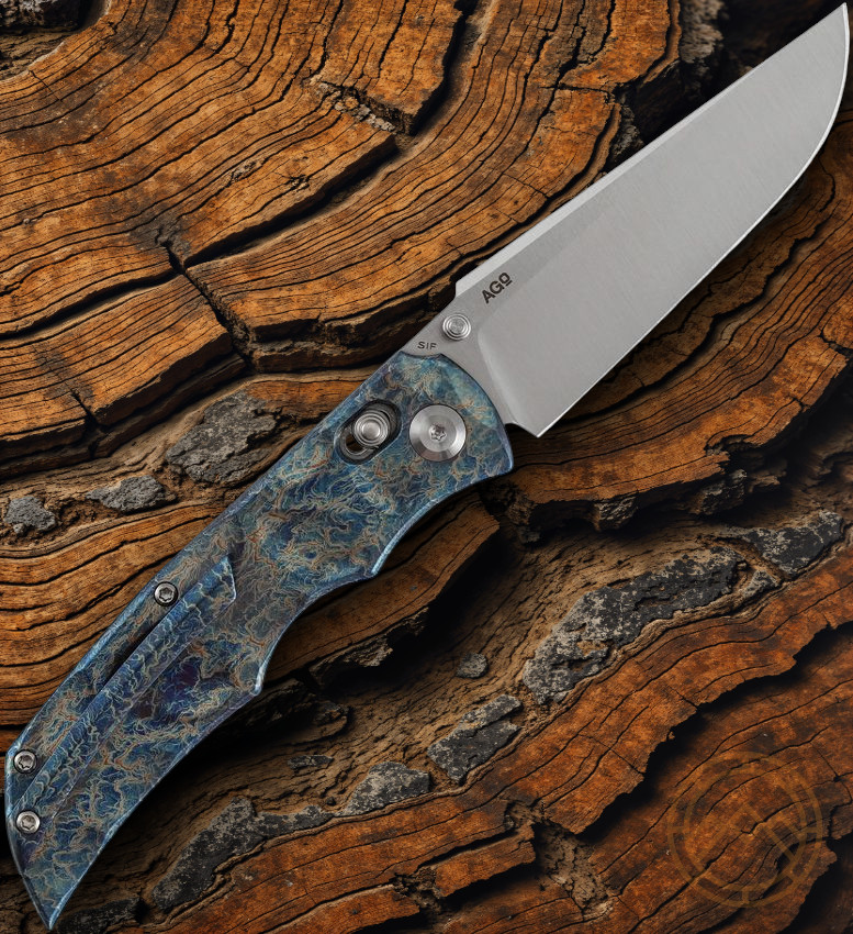 Kansept Knives SIF Folding Knife 3.75″ CPM S35VN Steel Blade Titanium Handle