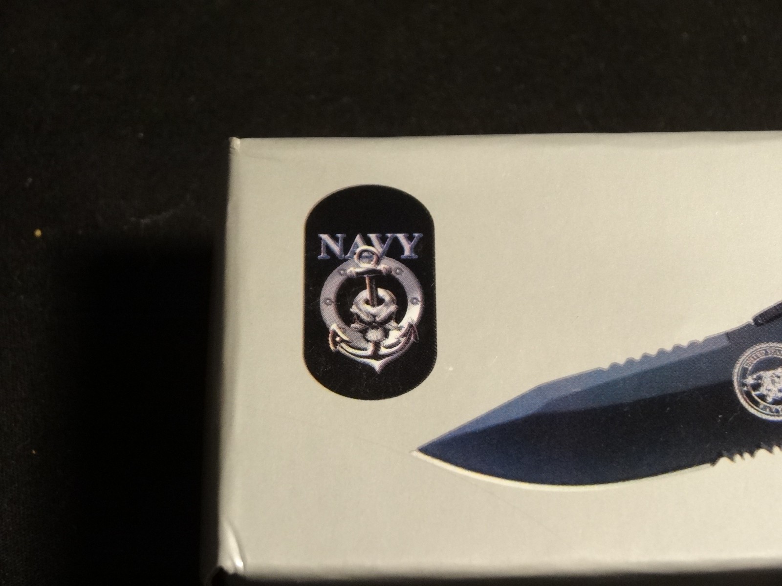 United States Navy Seal YC-501N Tactical Folding Knife With Dog Tag