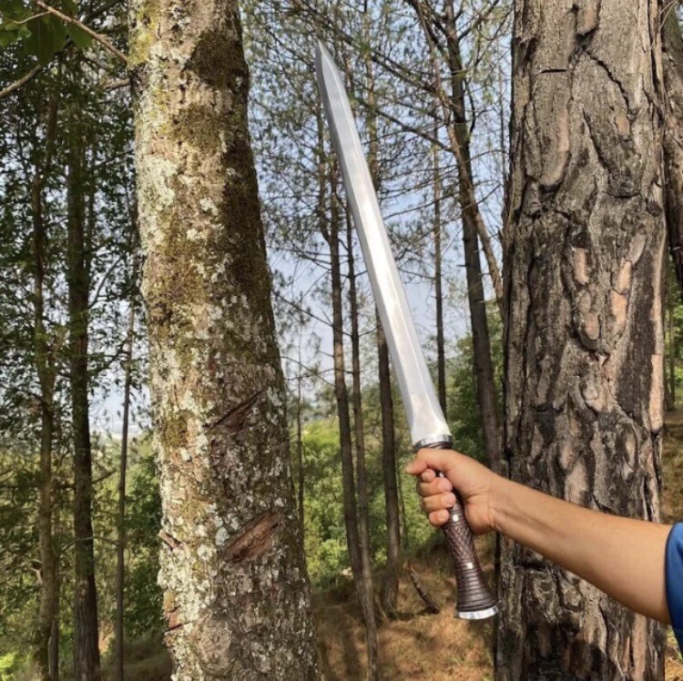 Custom Handmade Carbon Steel Blade Tactical Viking Sword| Hunting Sword Camping