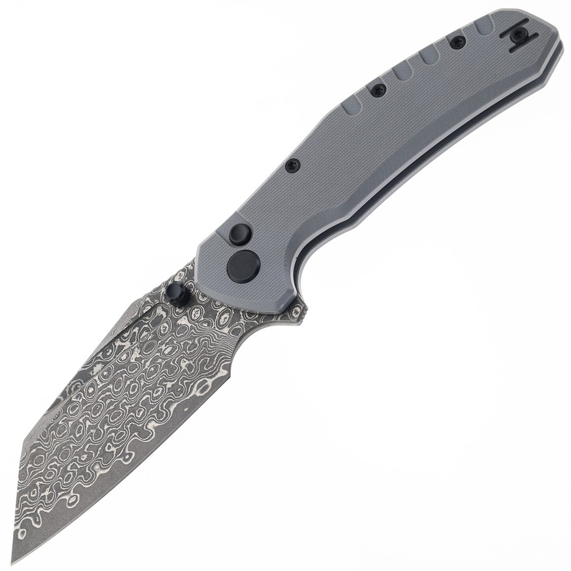 Critical Strike Shamu Gray G10 Folding VG-10 Damascus Pocket Knife B510GRTM