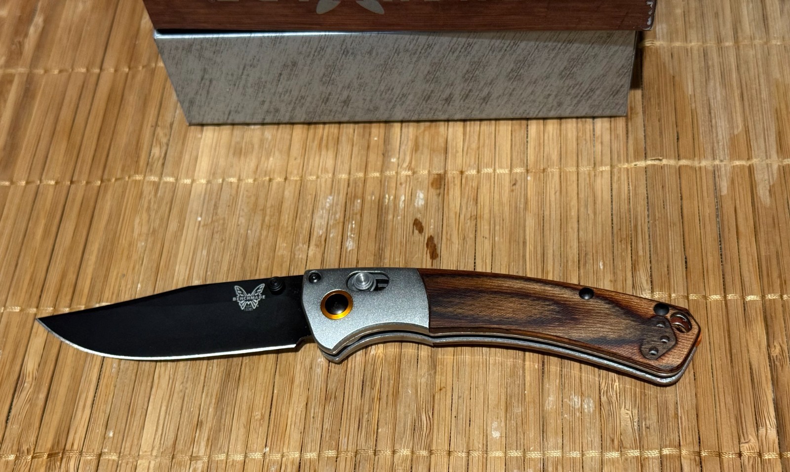 Benchmade Mini Crooked River Folding Knife (3.4 inches 15085-2)