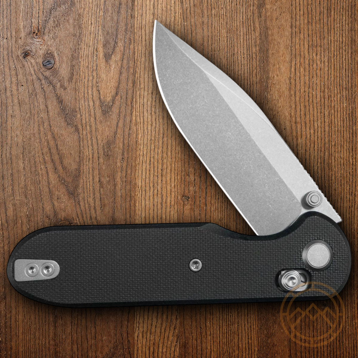 GEO Knife Ethereal Folding Knife 3″ Bohler M390 Steel Blade Black G10 Handle