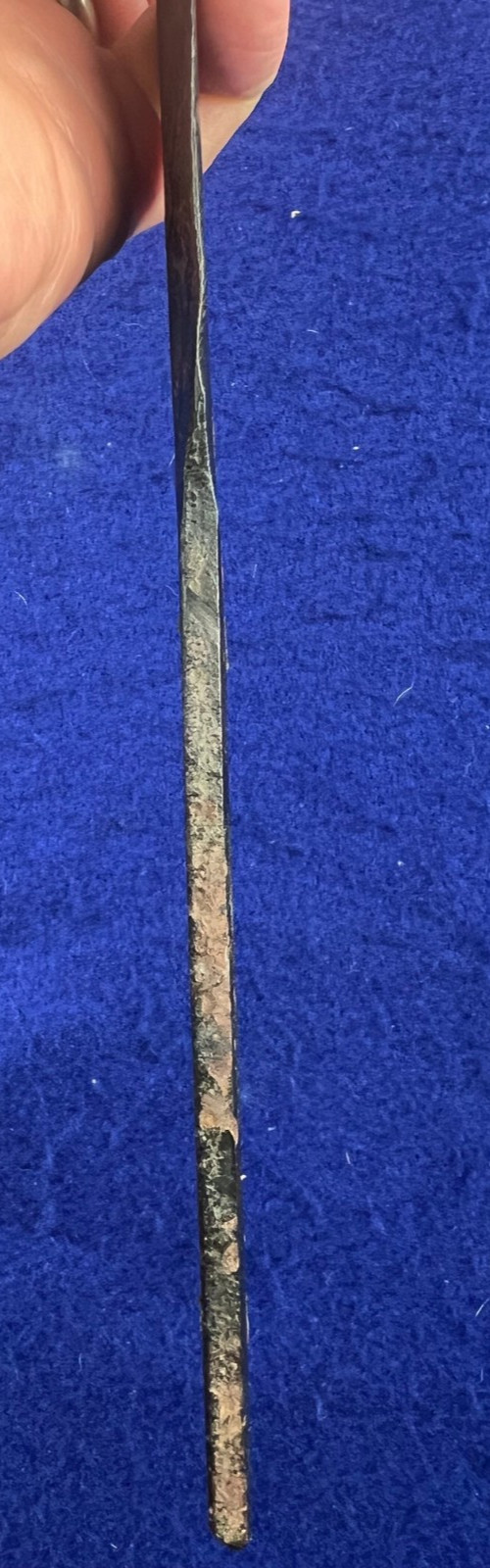 Vintage Antique Hand Forged Steel Sword Blade Only 21″ Unmarked Straight Short