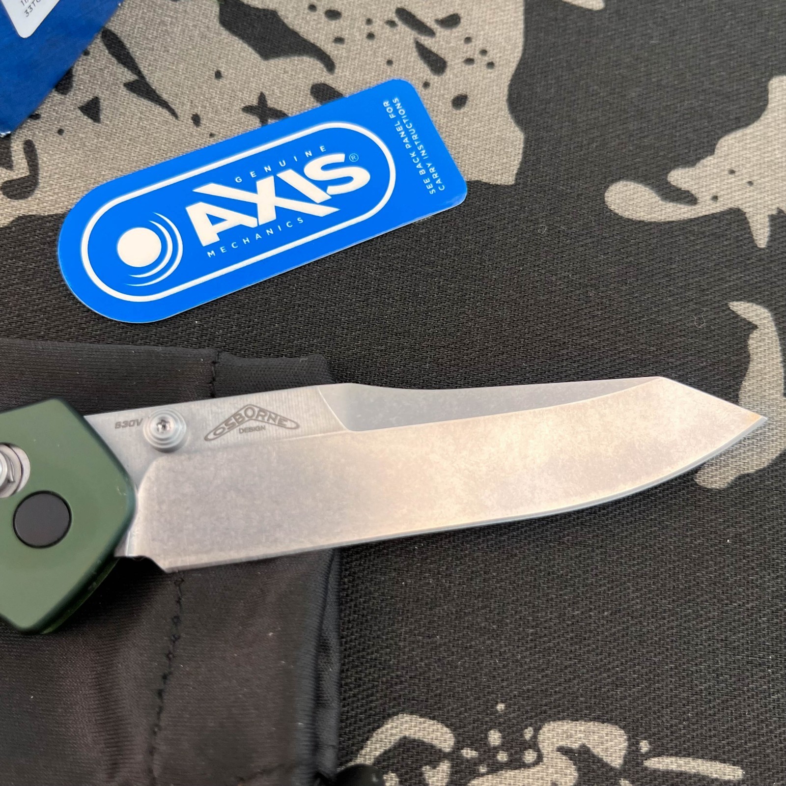 Benchmade 940 OSBORNE GREEN ALUMINUM CPM-S30V BLADE 3.4» Folding Knife