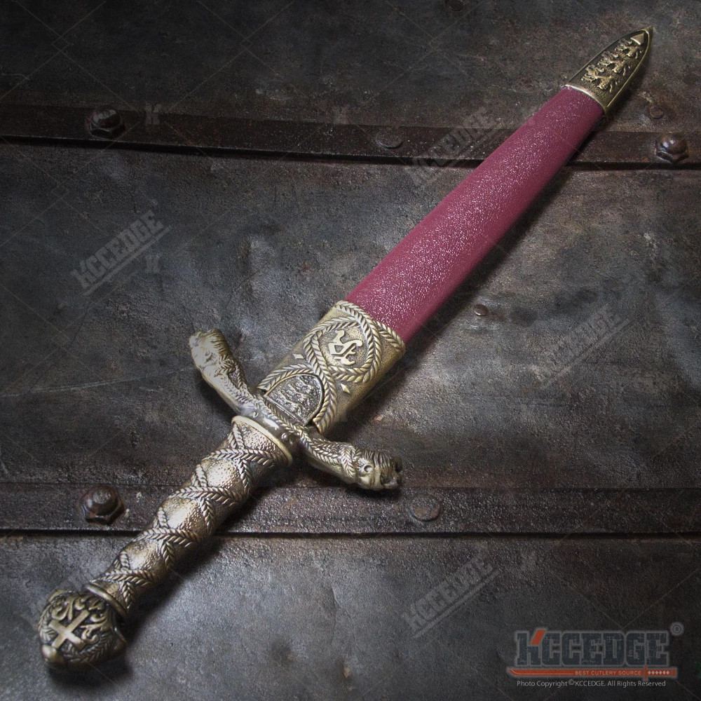 15.5″ Sir Lancelot Medieval Dagger Stainless Steel Blade Fixed Blade Dagger