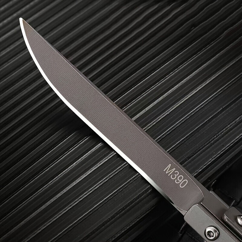 US 7.5 Inch M390 Blade Mini Knife Stainless Steel Outdoor Camping Folding Tools