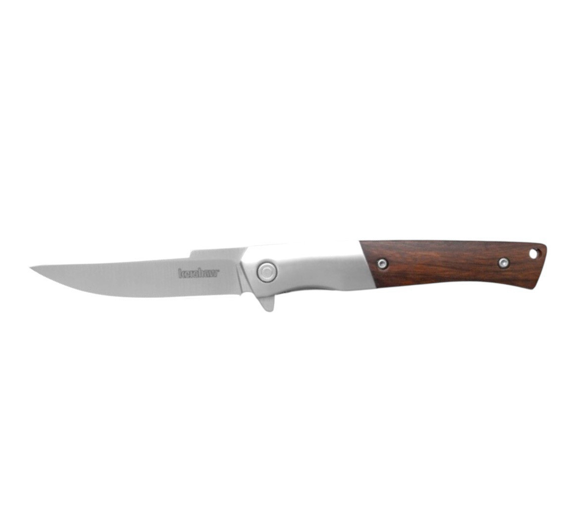 New Kershaw Enhance Assisted Open Pocket Knife Fancy Wood Folder 8Cr13MoV – 1419