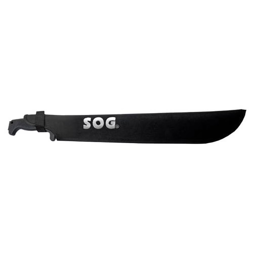 Fixed Blade Machete 18 Inch High Carbon Stainless Rubber Grip Saw Back