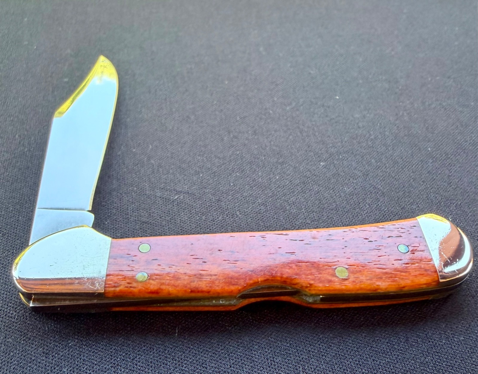 2018 Case XX USA Chestnut Bone Handle Mini Copperlock Folding Pocket Knife Used