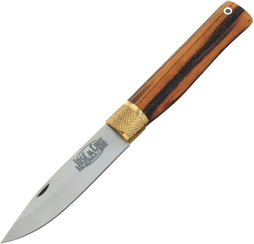 JOSE DA CRUZ Large Merendeira Folding Knife 3.25″ Stainless Blade Wood Handle