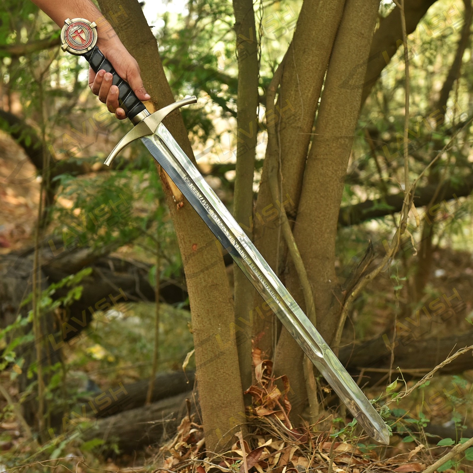 Knights Templar Accolade Sword Medieval Crusader Replica War Sword
