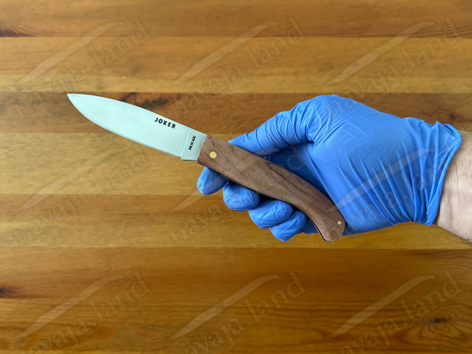 3.54” Joker Camping Folding Knife (Bubinga Wood Handle) 420 Steel – From Spain