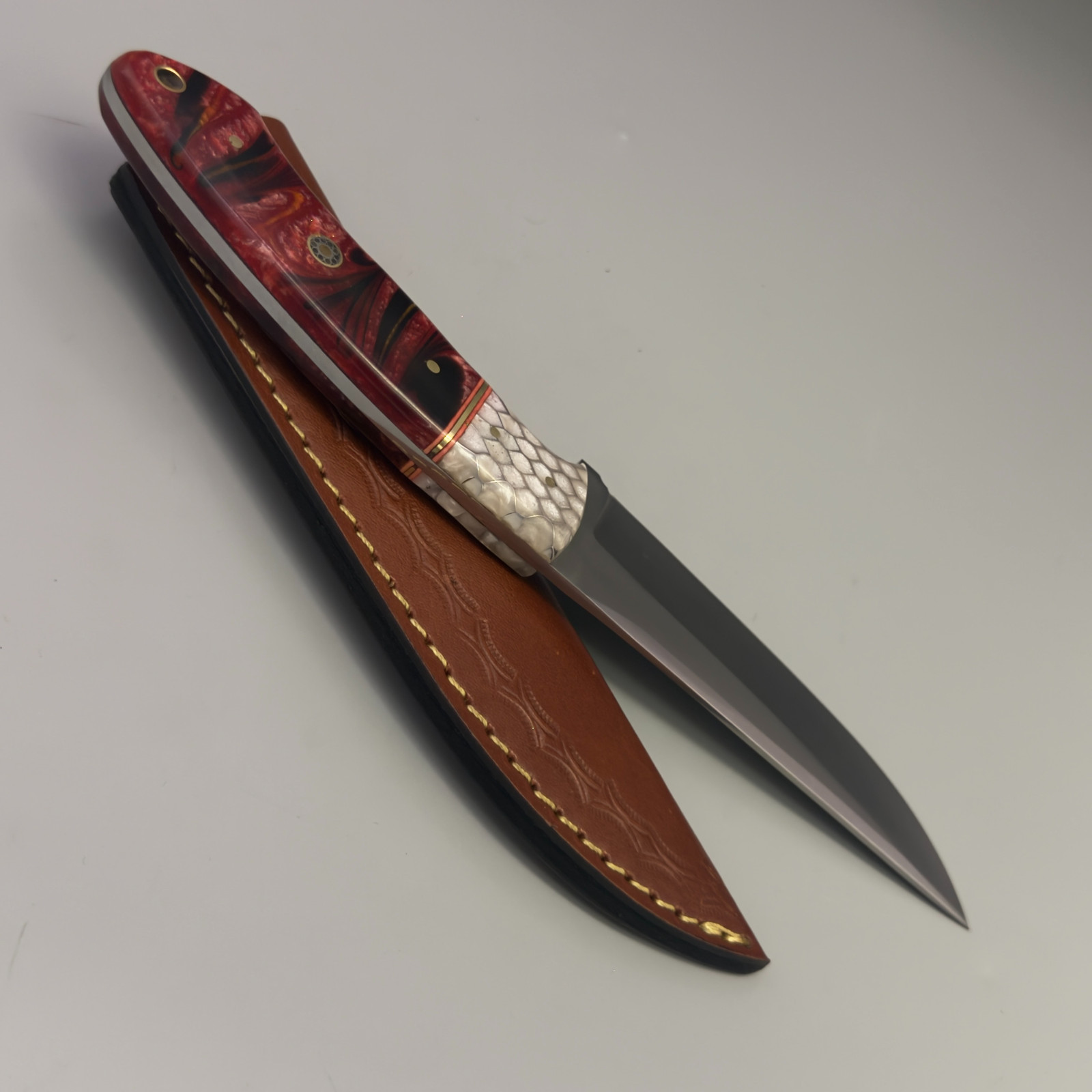 10” Sandvik Steel Hunting Skinner Knife – Custom Fixed Blade – Gift for Men