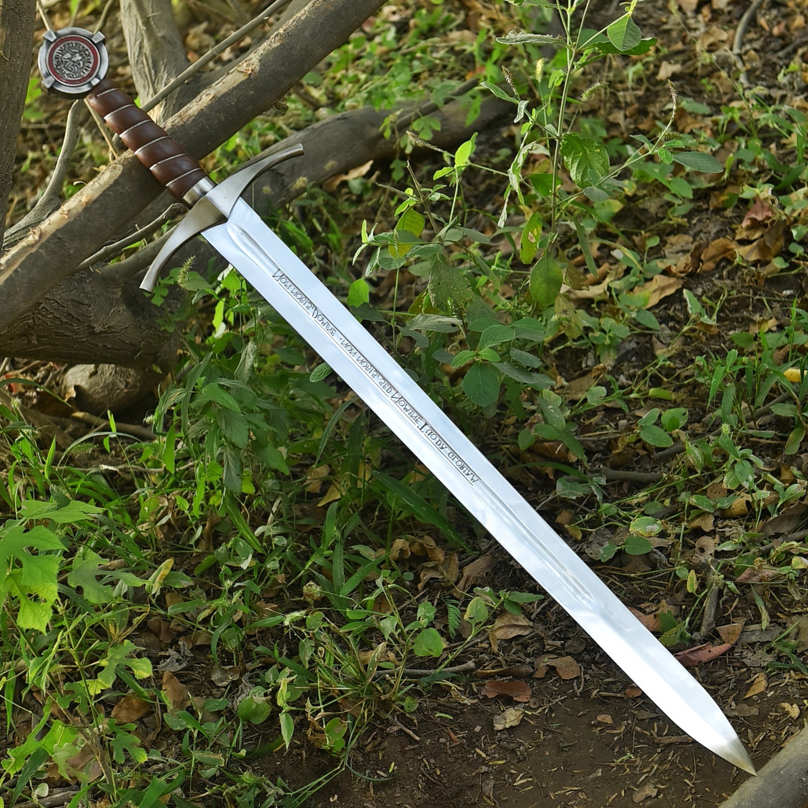 Hand Forged Templar Knights Battle Ready Sword, 1095 Steel, Brass Guard & Pommel