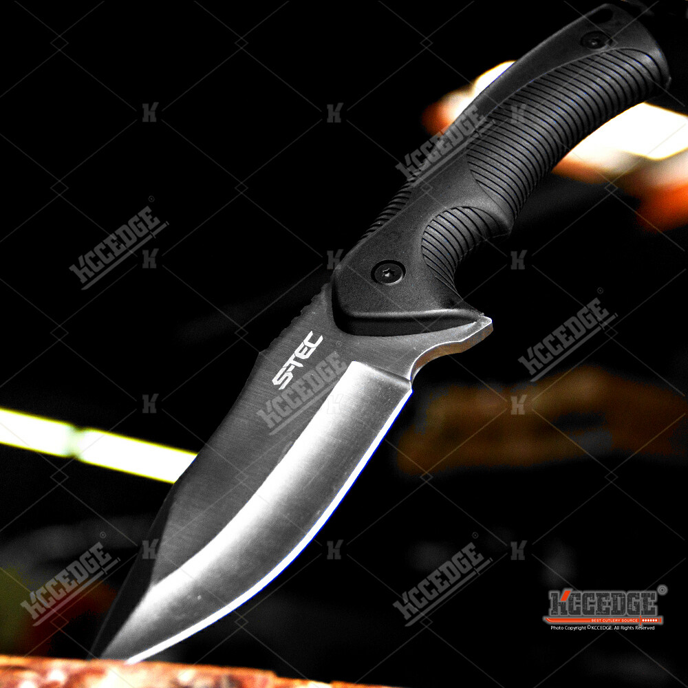 9″ Combat FIXED BLADE KNIFE 2 Colors SURVIVAL w/ Kydex Sheath & Paddle Clip