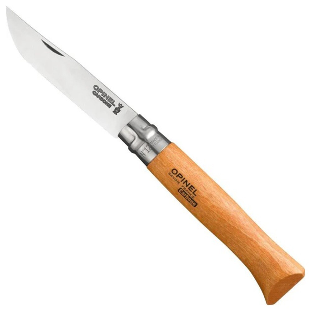 Opinel No. 12 Folding Knife 4.82″ Stainless Steel/Carbon Steel Beechwood Handle