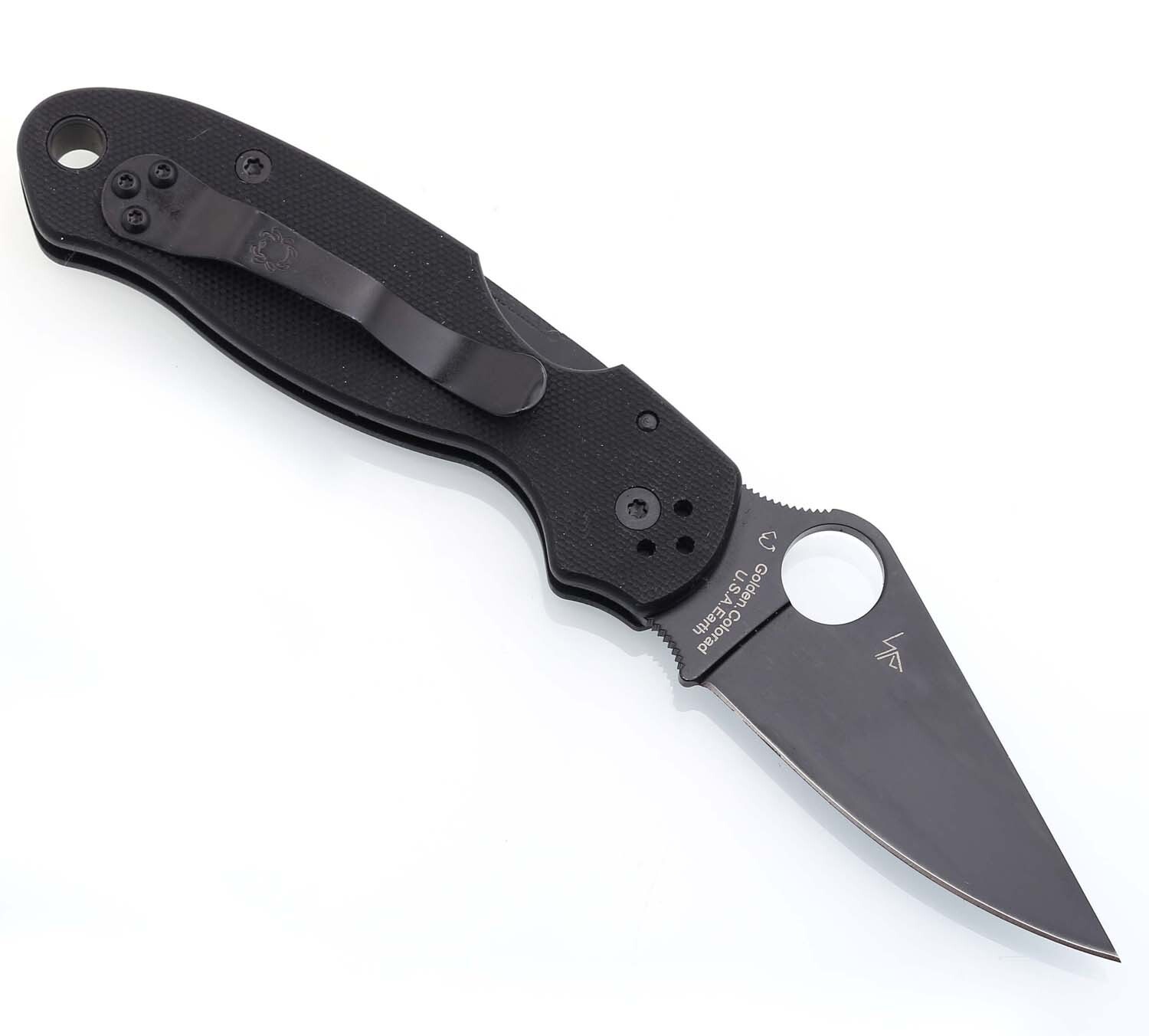 High Quality Black G10 Handle Lock Back Pocket Folding Knife With Clip Outdoor