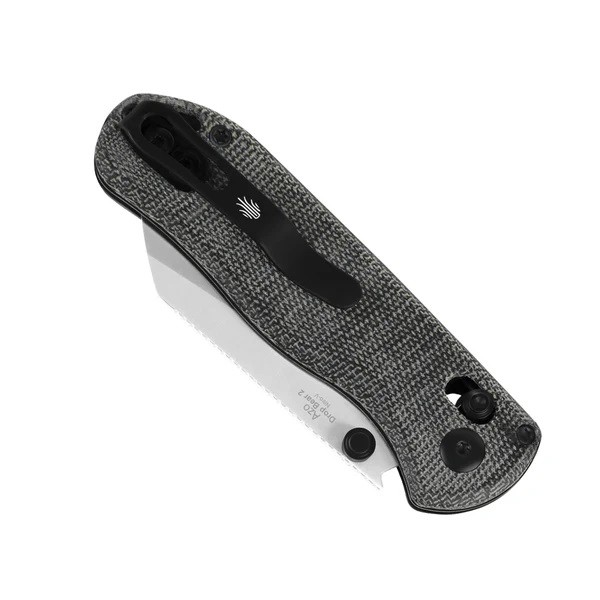 Kizer Drop Bear 2 Folding Knife Black Micarta Handle Nitro-V Plain V3619.2KS1