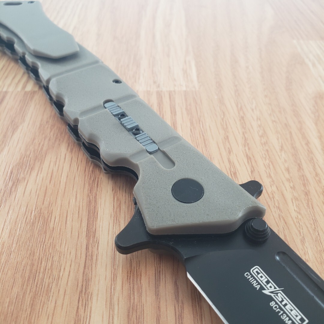 Cold Steel Large Luzon Folding Knife 6″ 8Cr13MoV Steel Blade Earth GFN Handle